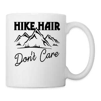 Les cheveux de randonnée ne se soucient pas - Mug blanc - blanc - Droite