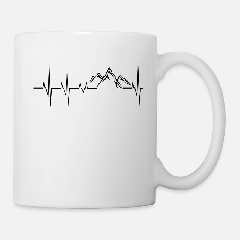 Heartbeat Mountain - Mug - white