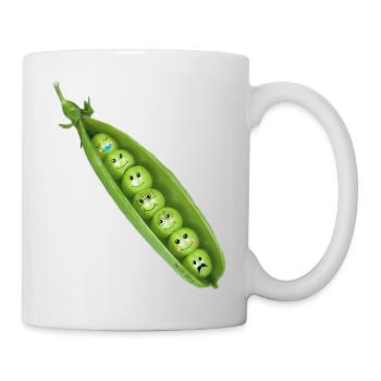 Erbsen - Tasse - Weiß - Rechts