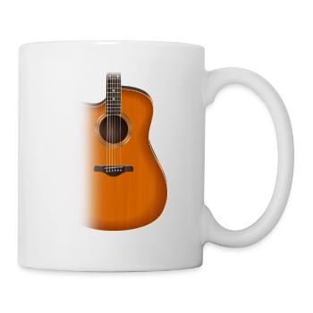 Acoustic Guitar Musician Music Guitarist Gift - Mug - white - Right