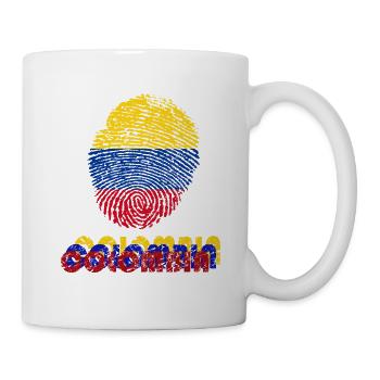 COLOMBIA,COLUMBIEN DNA FINGERPRINT - Tasse - Weiß - Rechts