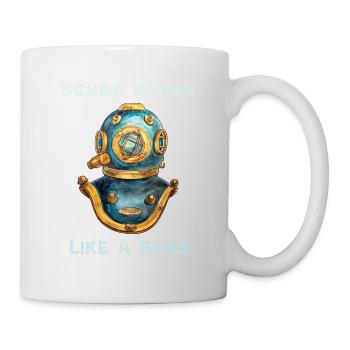 Plongée sous-marine comme un patron - Mug blanc - blanc - Droite