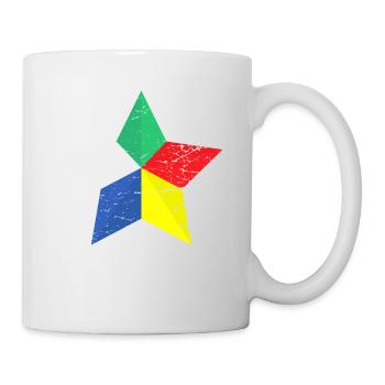 Druze People Distressed star. - Mug - white - Right