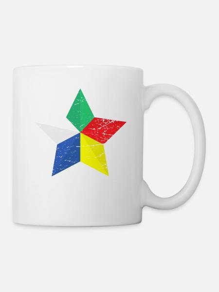 Druze People Distressed star. - Mug - white