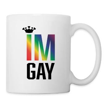 Im gay - Je suis gay - Mug blanc - blanc - Droite