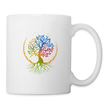 arbre de la vie - Mug blanc - blanc - Droite