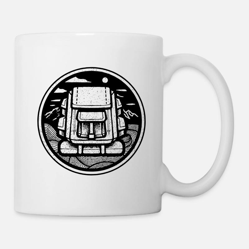 sac à dos - Mug blanc - blanc