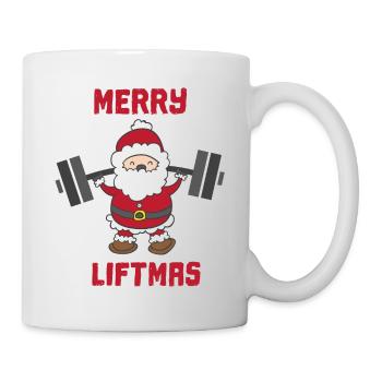 Weihnachten Bodybuilder christmas X-Mas - Tasse - Weiß - Rechts