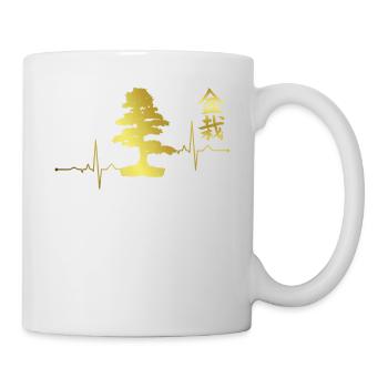 Cadeau de T-shirt d'ECG de Bonsai Bonsai Tree ECG - Mug blanc - blanc - Droite