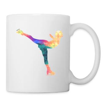 Eiskunstläuferin / Eiskunstläufer / Eiskunstlauf - Tasse - Weiß - Rechts