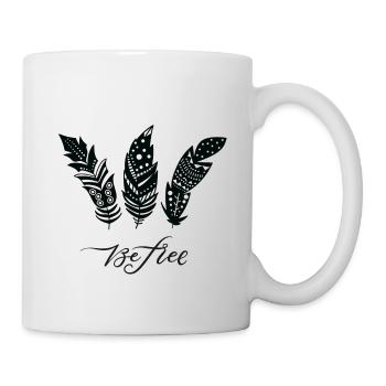 Be Free Federn - Tasse - Weiß - Rechts