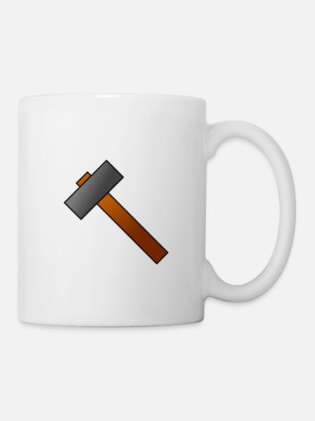 Marteau d'artisan - Mug blanc - blanc