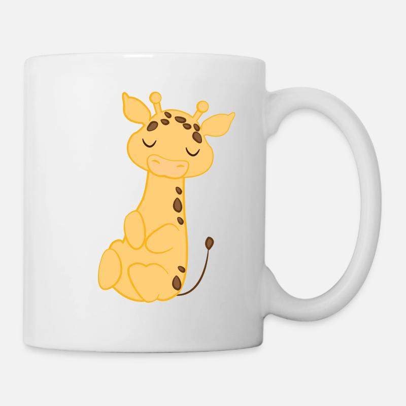 Giraffe - Giraffen - Giraffenfan - Langschläfer - Tasse - Weiß