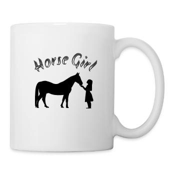 Horse Girl - les amoureux des chevaux et des poneys - Mug blanc - blanc - Droite