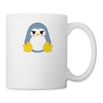 Penguin - penguins - penguin motif - morning muffle - Mug - white - Right
