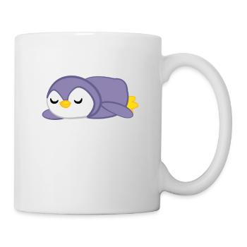 Pinguin - Pinguine - Pinguinmotiv - Faulenzer - Tasse - Weiß - Rechts