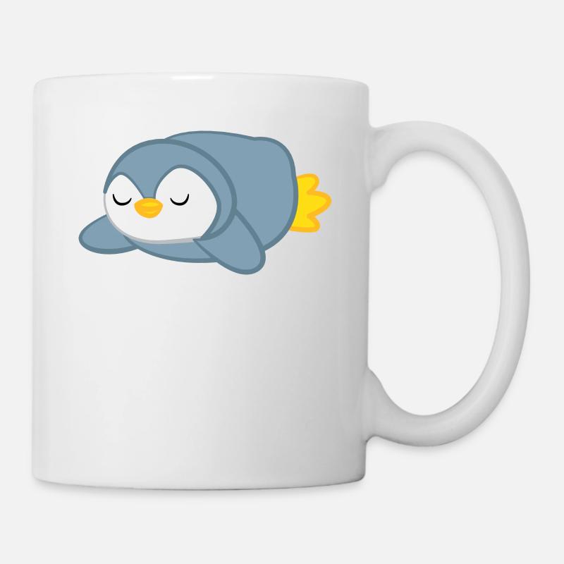 Pingouin - pingouins - motif pingouin - dormir - Mug blanc - blanc