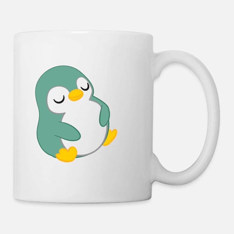 Pingouin - pingouins - motif pingouin - dormir - Mug blanc - blanc