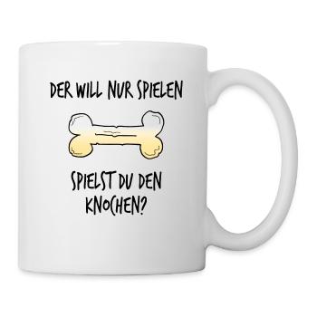 Dog bone just wants to play gift - Mug - white - Right