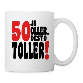 Plus Le Plus Beau 50 - Mug blanc - blanc - Droite