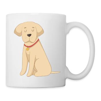 Labrador Jaune - Mug blanc - blanc - Droite