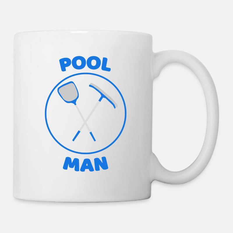 Pool man - Tasse - Weiß
