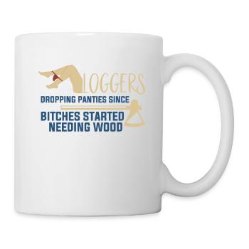 Logging ayant besoin de Wood Funny Logger - Mug blanc - blanc - Droite
