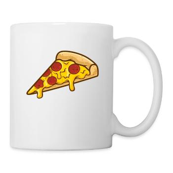 Pizza Slice - Cadeau familial drôle - Mug blanc - blanc - Droite