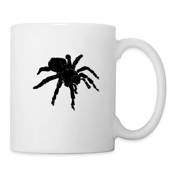 Spinnen Tarantel Netz Shirt - Tasse - Weiß - Rechts
