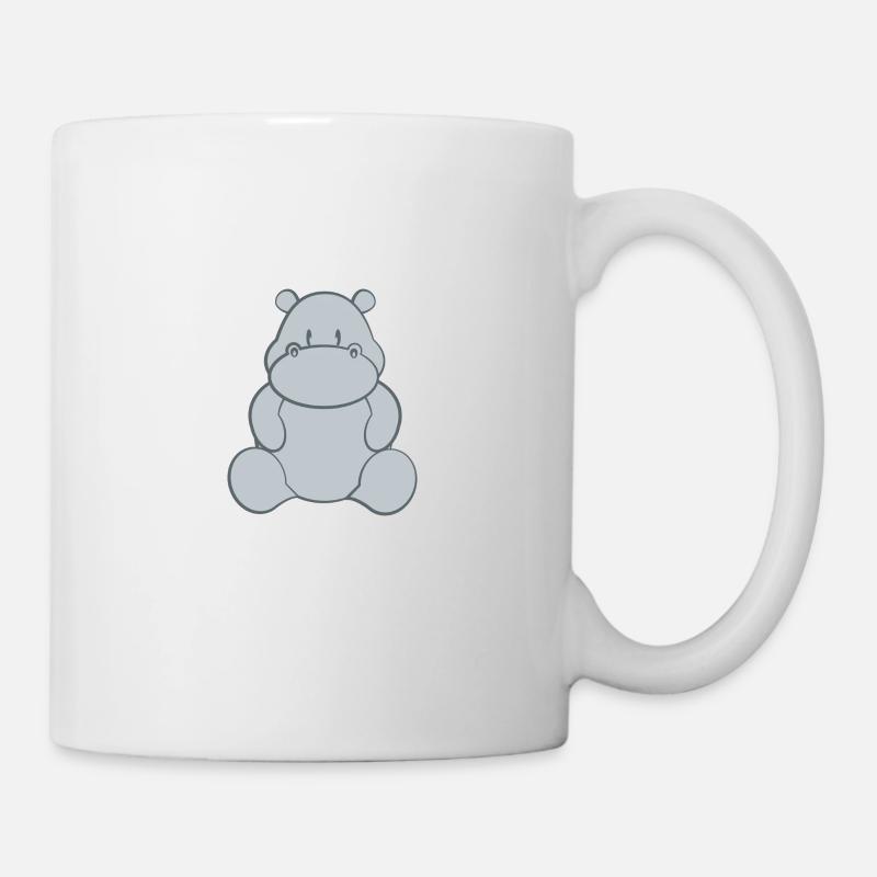 Hippopotame - Hippopotames - Hippofan - Cadeau - Mug blanc - blanc
