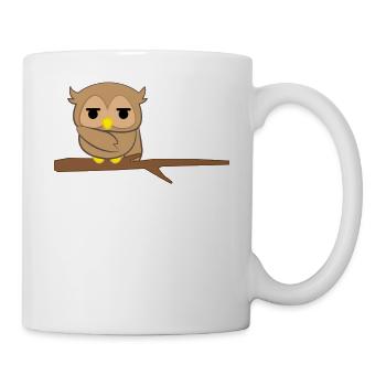 Owl - owl - owl - owls t-shirt - morning muffle - Mug - white - Right