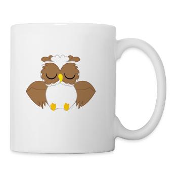 Owl - owl - owl - owls t-shirt - sleeping - Mug - white - Right