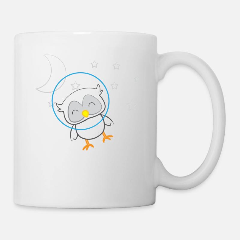 Eule - Uhu - Kauz - Eulen T-Shirt - Be Yourself - Tasse - Weiß