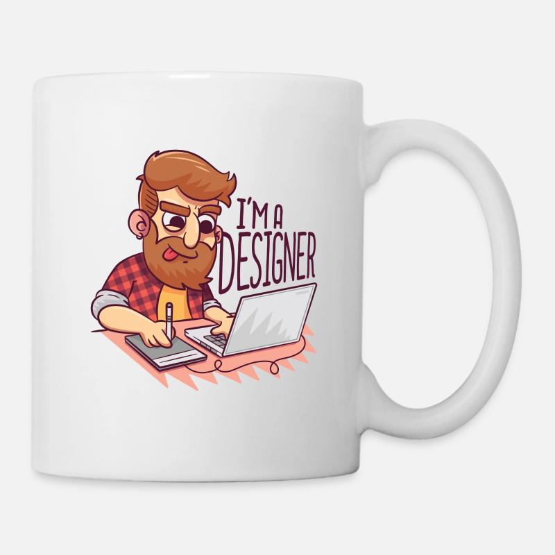 Ich bin Designer - I am a designer - Tasse - Weiß