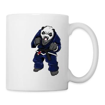 Angry BJJ Panda - chemise brésilienne de Jiu Jitsu de BJJ - Mug blanc - blanc - Droite