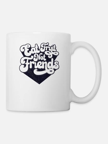 Mangez des fruits pas des amis - Mug blanc - blanc