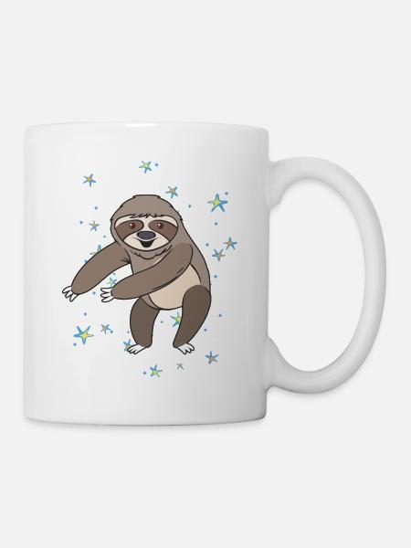 Faultier Floss Like A Boss Flossing Dance Geschenk - Tasse - Weiß