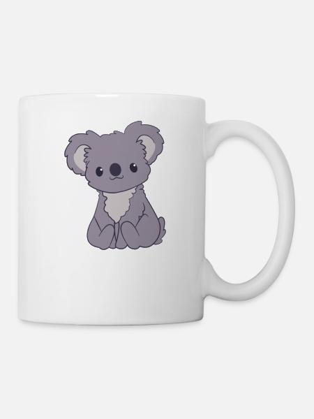 Koala - Koalas - Koala T-Shirt - Fur Sure - Tasse - Weiß