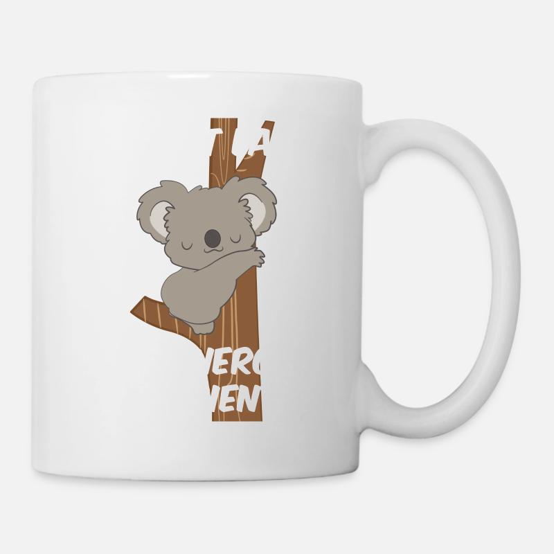 Koala - Koalas - T-shirt Koala - Lazybear - Lazy - Mug blanc - blanc