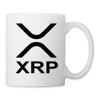 XRP logo crypto bitcoin ripple saying gift - Mug - white - Right