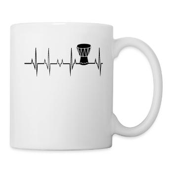 Heartbeat Djembe - Mug - white - Right