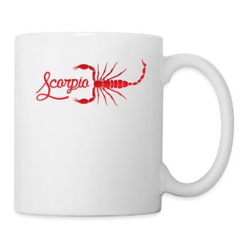 Sternbild Scorpio Sternzeichen Skorpion - Tasse - Weiß - Rechts