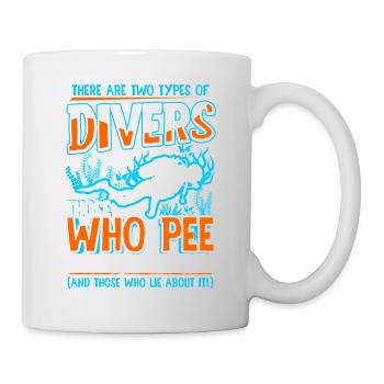 Plongée sous-marine plongeur mer océan disant cadeau - Mug blanc - blanc - Droite