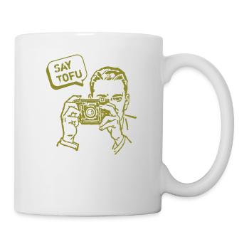 T-shirt Végétarien Végétarien - Mug blanc - blanc - Droite