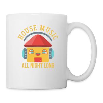 HOUSE MUSIC: House Music All Night Long - Mug - white - Right