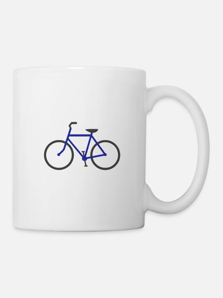 Lustiger Fahrrad Spruch Rennrad Mountainbike Weg - Tasse - Weiß