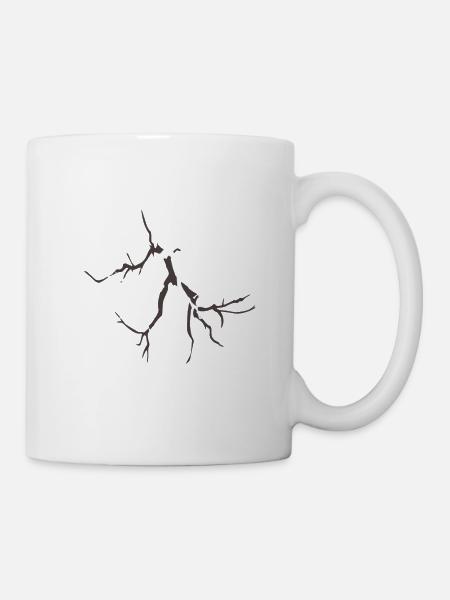 Lightning with Lightning Bolt graphics - Mug - white