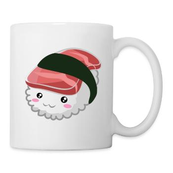 Saumon doux Nigiri Sushi - Mug blanc - blanc - Droite