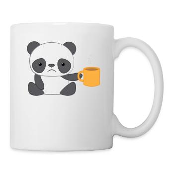 Panda - Panda T-Shirt - Panda Motif - Morning Muffle - Mug - white - Right