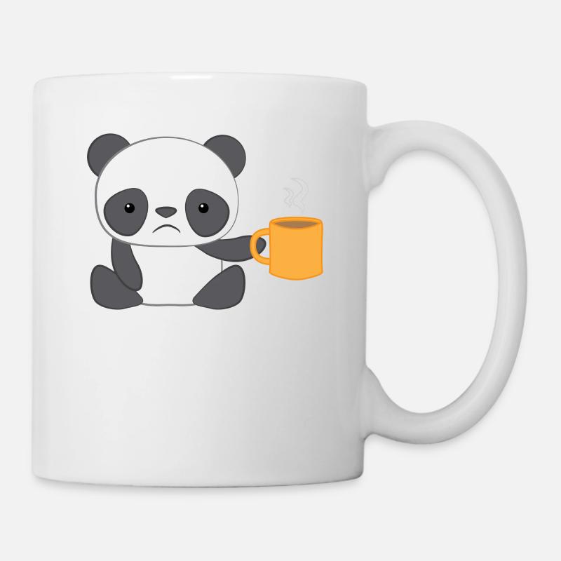 Panda - Panda T-Shirt - Panda Motif - Morning Muffle - Mug - white